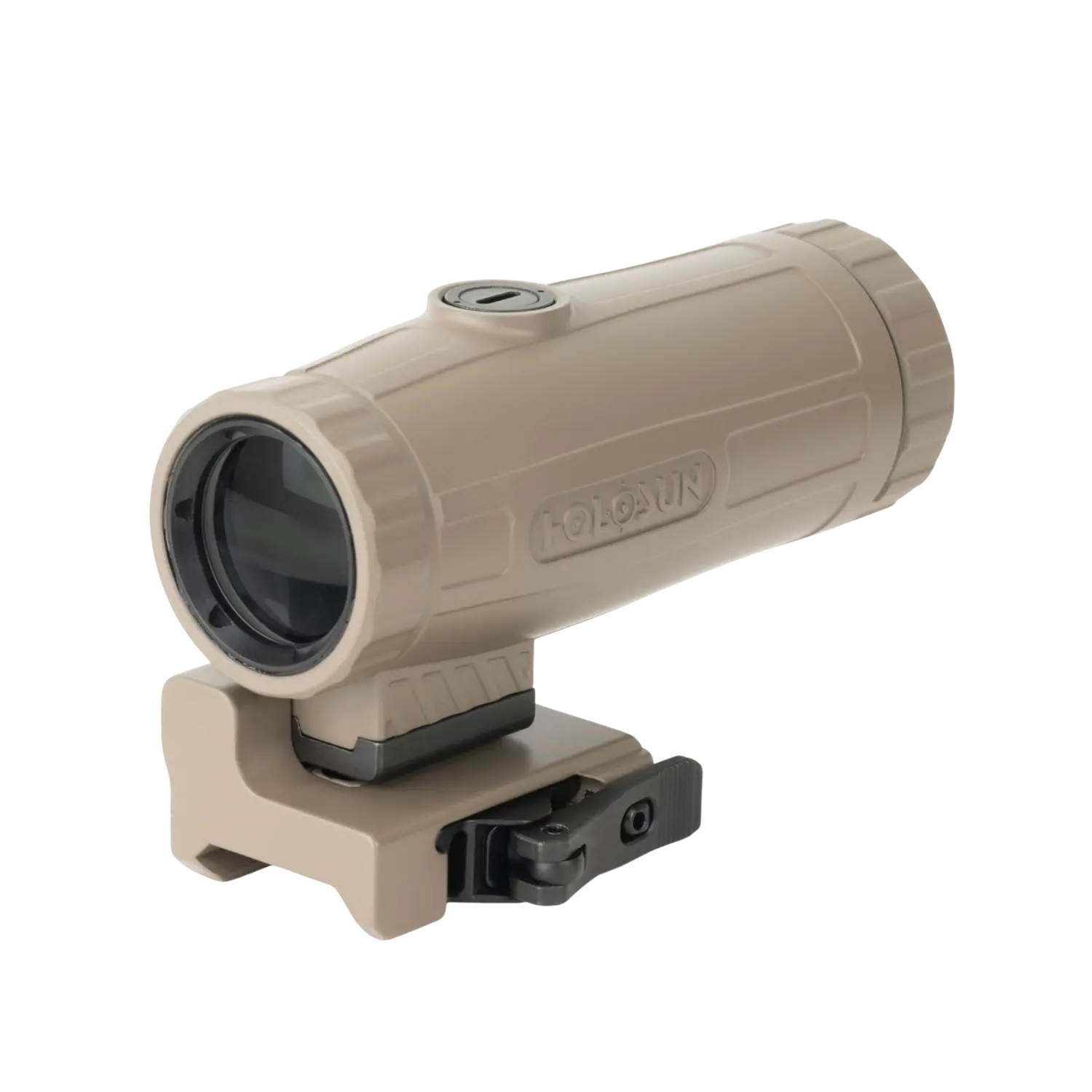 Holosun Magnifier HM3X in FDE-Farbe mit montierter Schnellspannhalterung