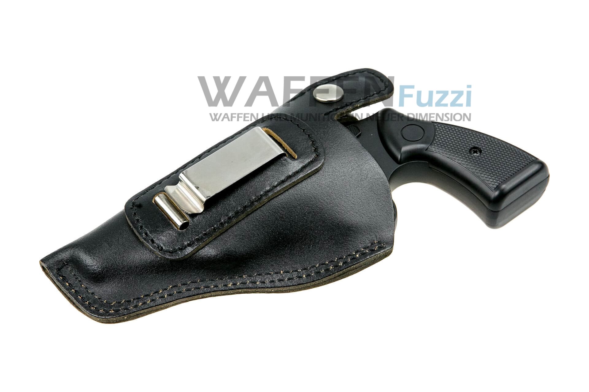 Lederguertelholster_mit_Clip_GSCHA-2051 Holster für RG79 mit Gürtelclip aus robustem Leder