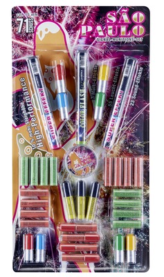 Sao Paulo 71 Schuss Feuerwerksgeschosse XL Set