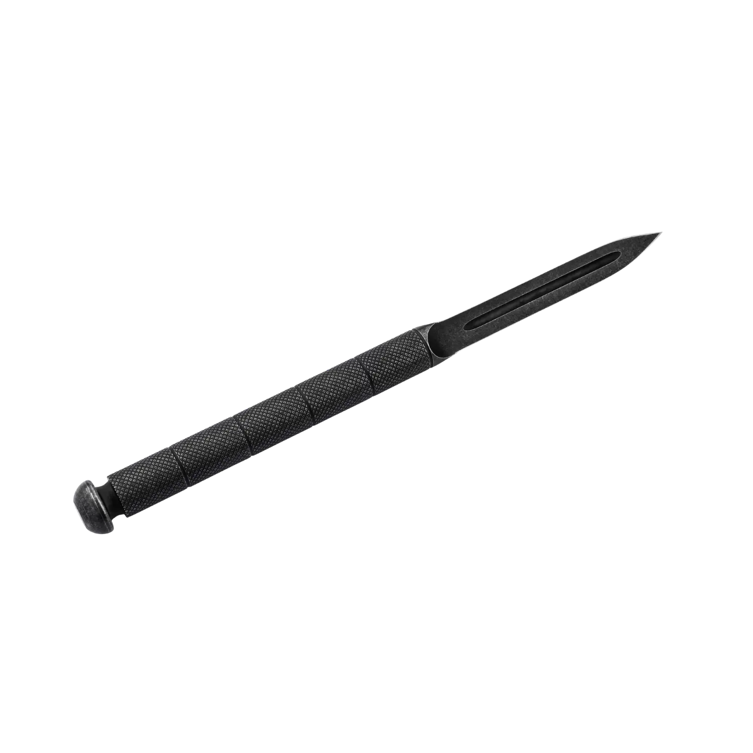 History Knife & Tool Sleeve Dagger Dolch mit schwarzem Griff und schmaler Klinge für präzise Anwendungen.