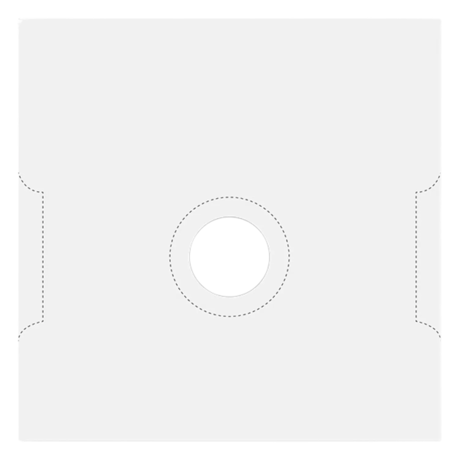 LG-Scheibenstreifen-Kassette, Zentrum versetzt für 5,2 cm Scheibenstreifen, 17x17cm