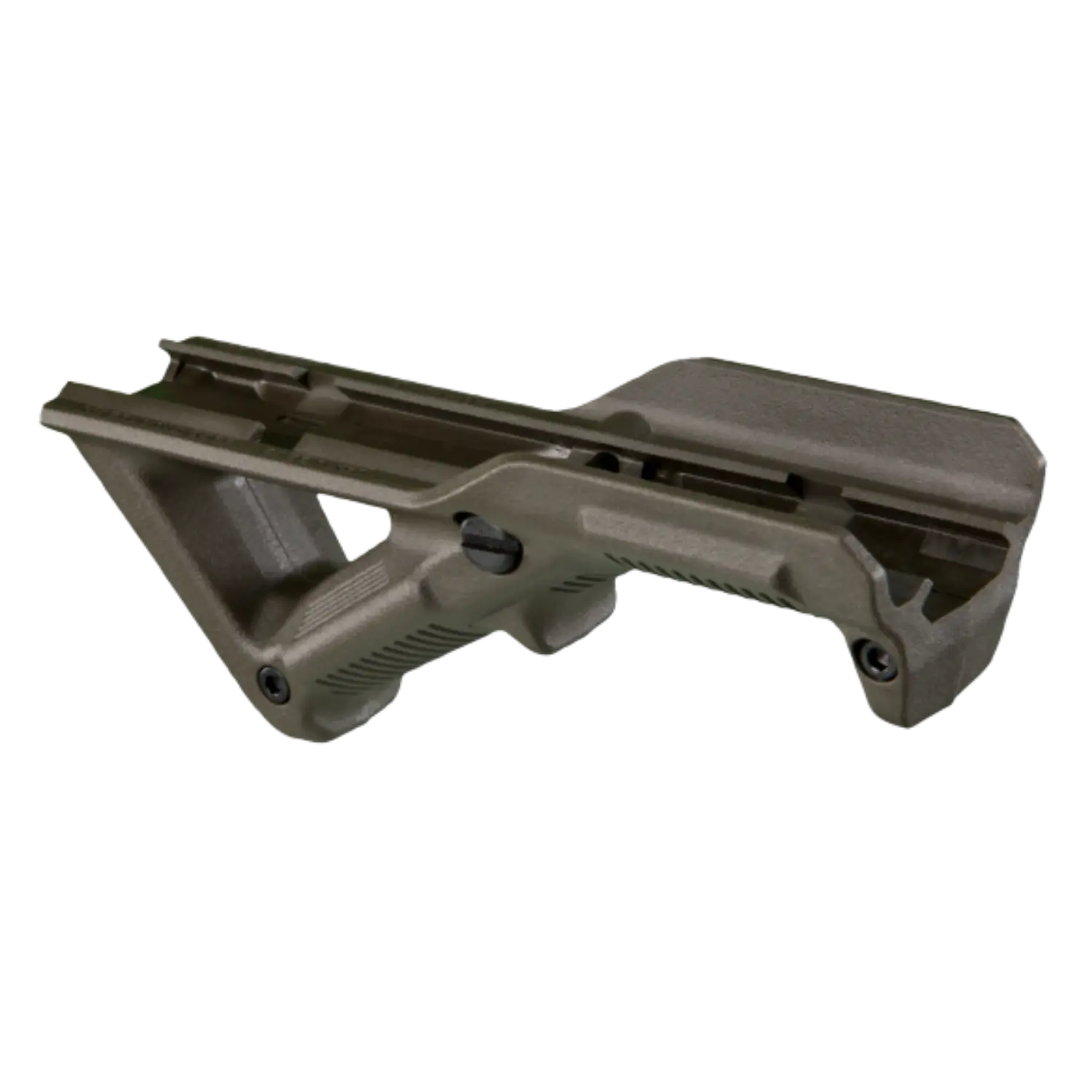 Abgewinkelter Vordergriff AFG von Magpul in OD Green-Farbe und ergonomischem Design.