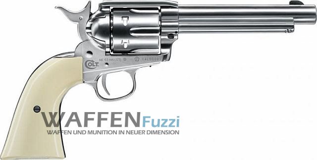 colt-single-action-army45-co2-revolver-vernickelt Colt Single Action Army 45 CO2 Waffe 4,5 mm BB, nickel