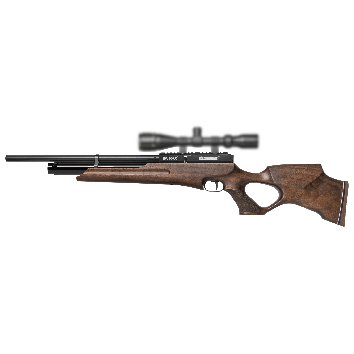 Weihrauch HW 100 X-TK Pressluftgewehr Schichtholz-Lochschaft Kal. 5,5mm - Kurz