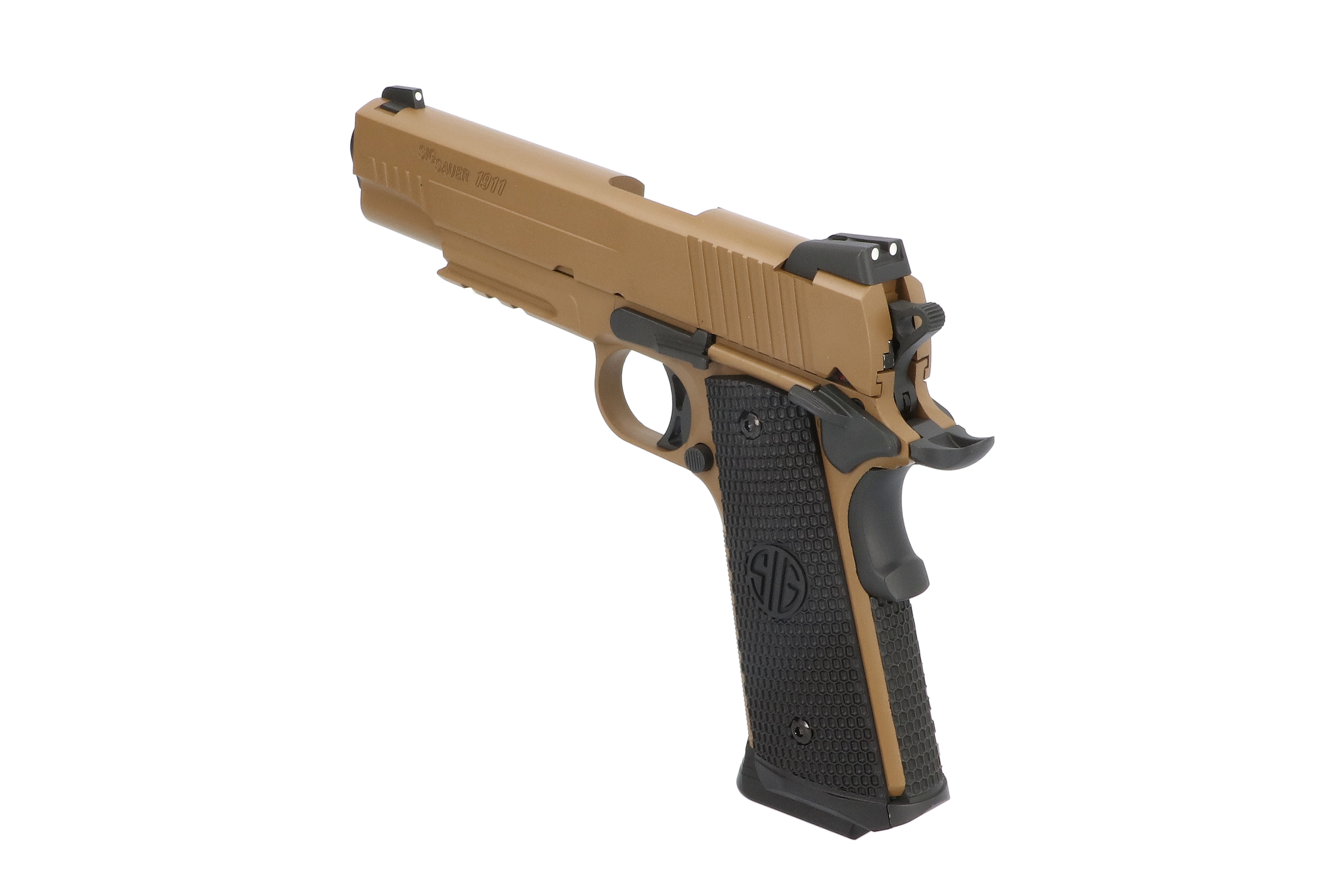 Sig Sauer 1911 Emperor Scorpion Coyote Tan CO2 Pistole 4,5 mm Blow Back Sig Sauer 1911 Emperor Scorpion Coyote Tan CO2 Pistole 4,5 mm Blow Back