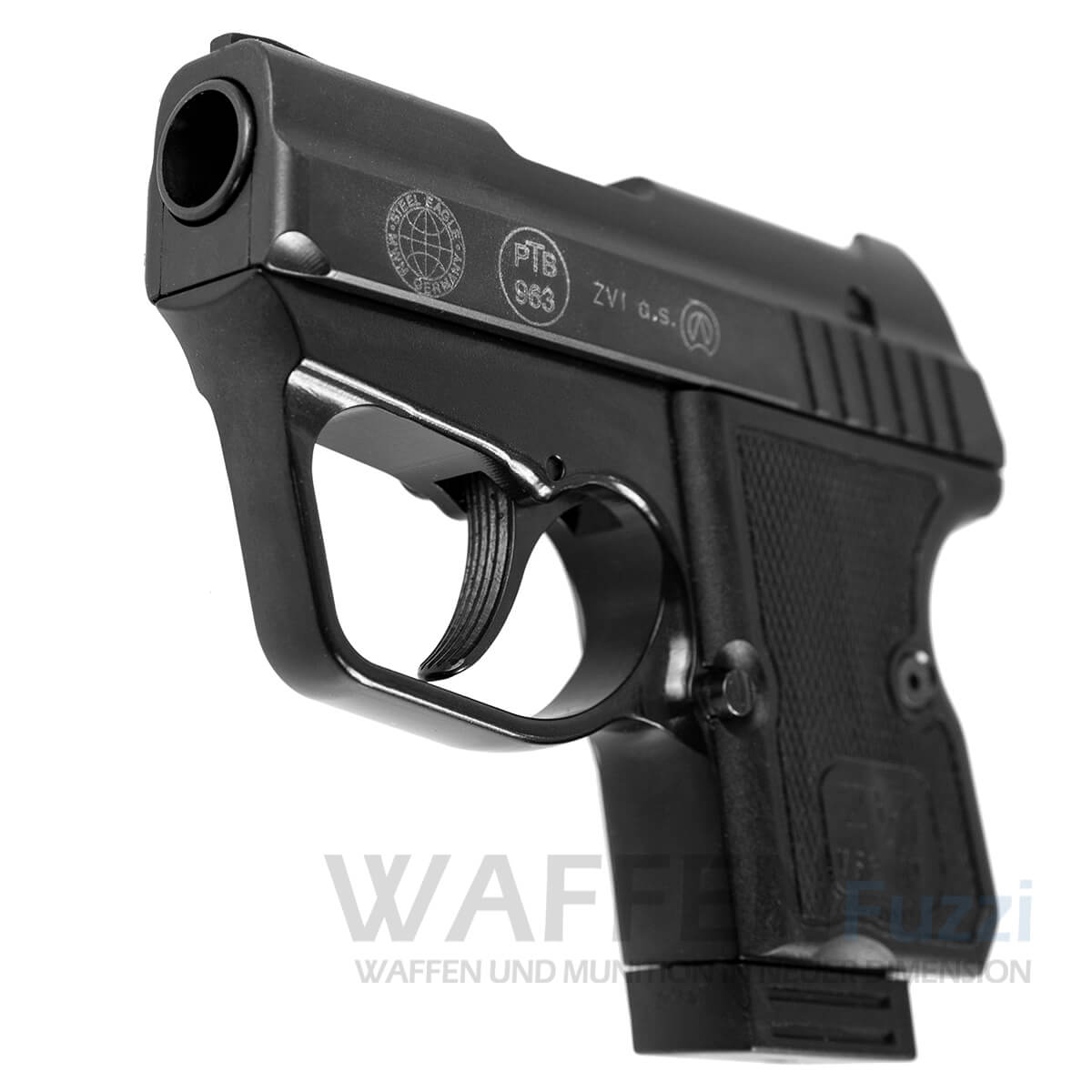 Gillmann-Steel-Eagle-Schreckschusspistole-9mm-P-A-K PTB zugelassene Ganzstahlpistole Steel Eagle 9mm PAK