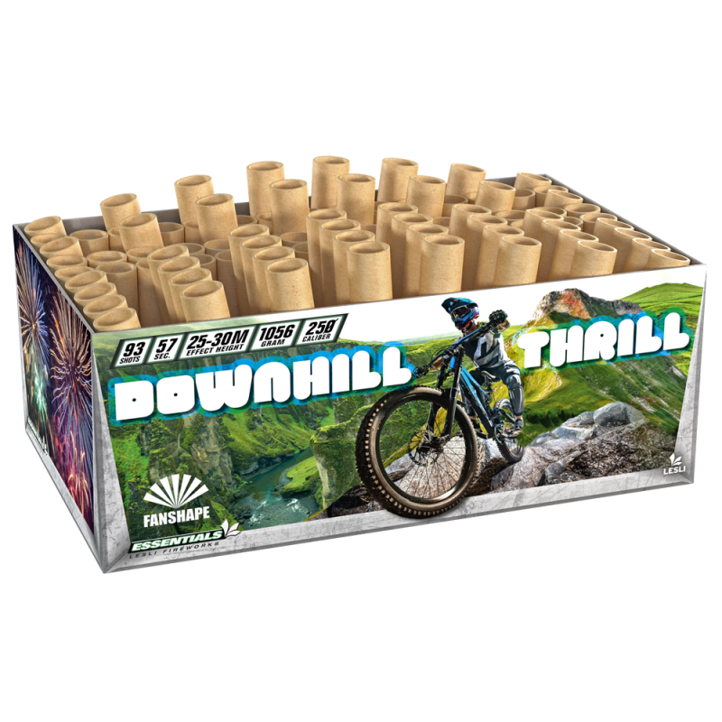 Lesli Downhill Thrill - Verbundfeuerwerk mit 93 Schuss Lesli Downhill Thrill - Verbundfeuerwerk mit 93 Schuss
