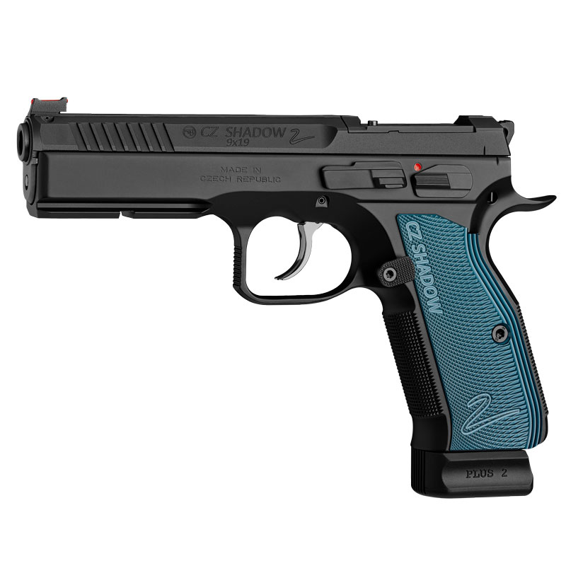 Pistole CZ Shadow 2 OR Black Poly Aluminium Blau Kaliber 9mm Luger