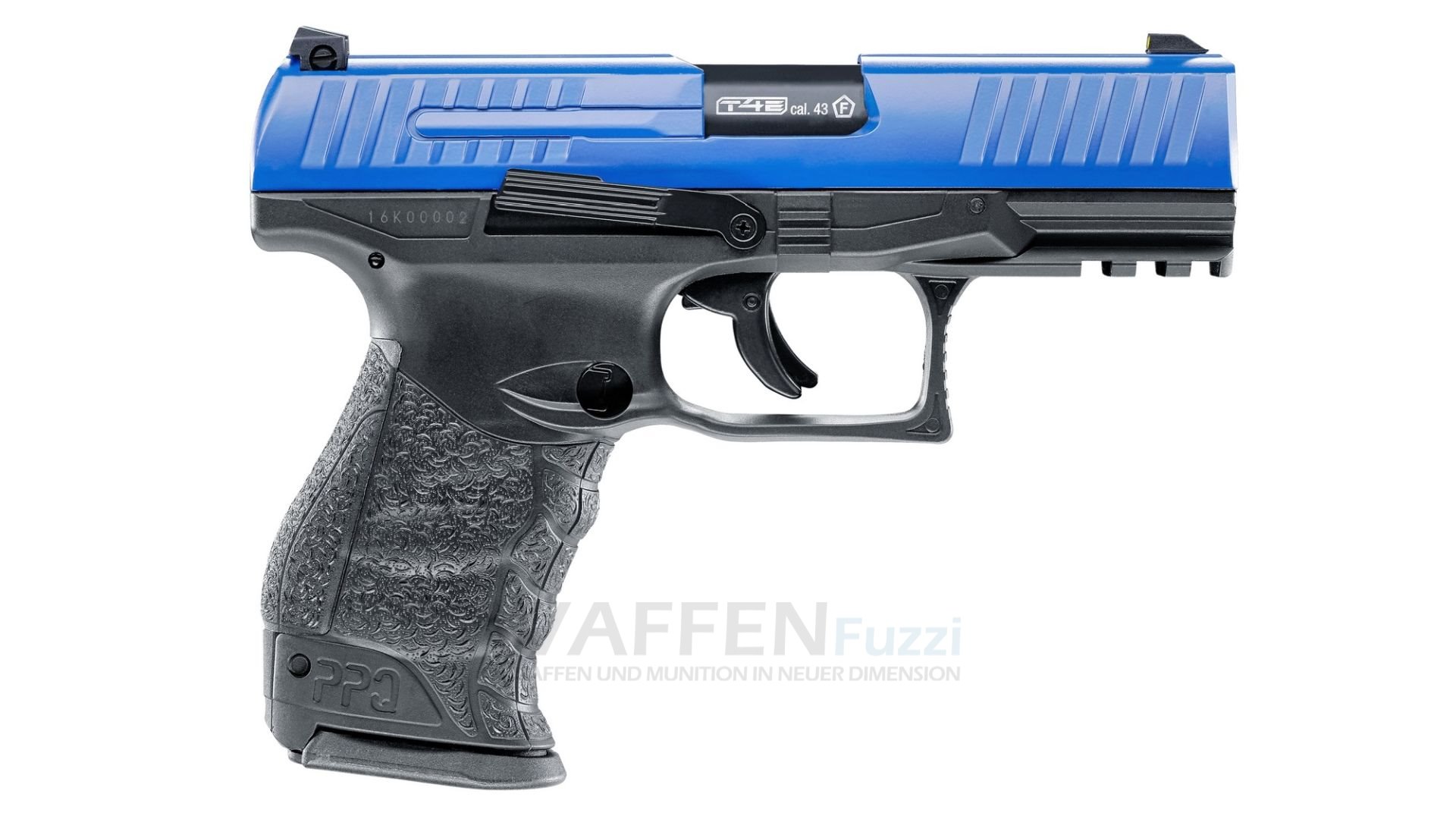 T4E Walther PPQ M2 Blue Trainingswaffe im Kaliber .43 5 Joule Frei ab 18 Jahre