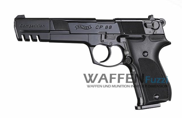 Walther CP88 Competition CO2 Pistole 4,5 mm Diabolo brüniert