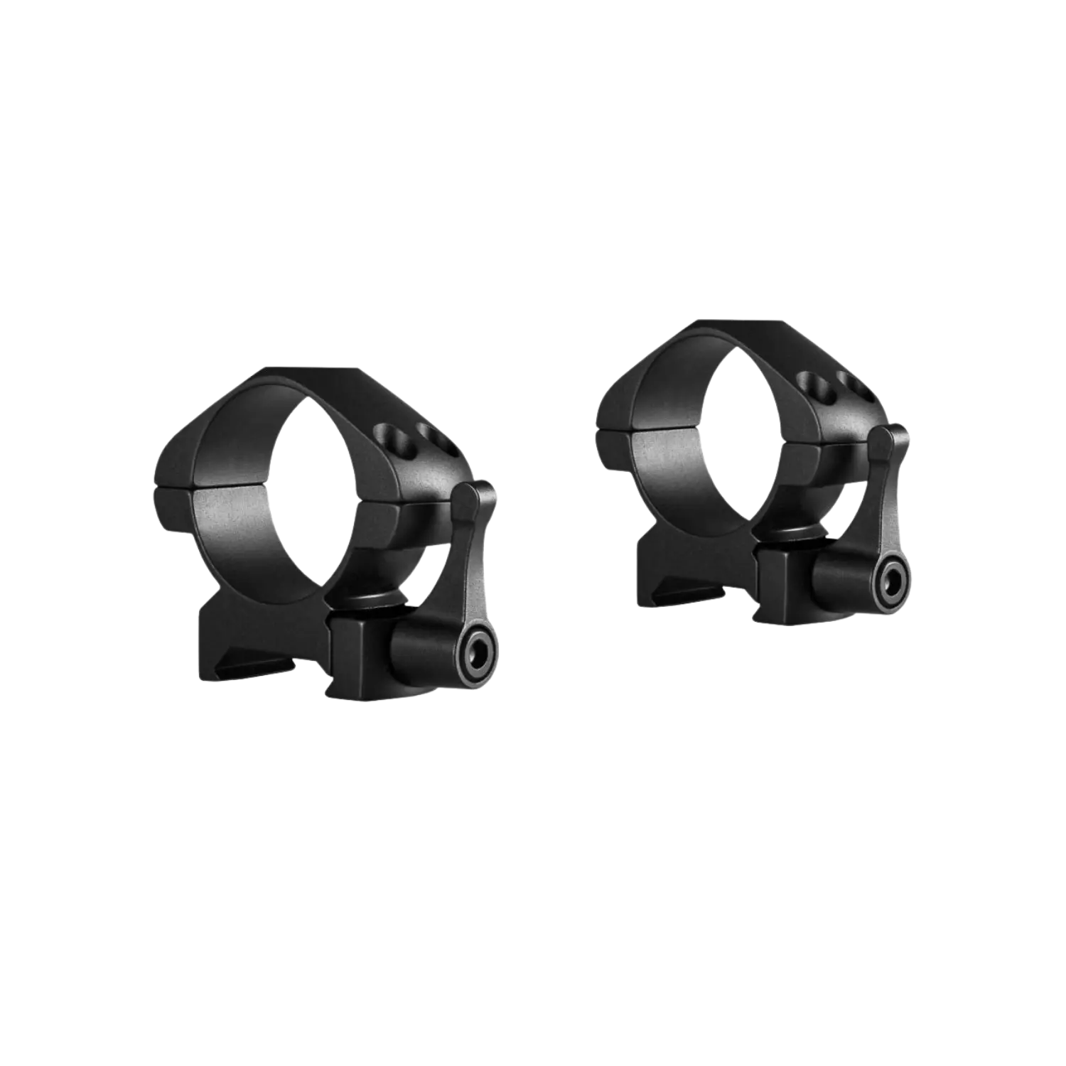 Hawke Präzisionsringmontagen aus Stahl Mittel / 30mm Zwei schwarze Ringmontagen aus Präzisionsstahl, mit Halterungen und Schrauben, für Zielfernrohre.