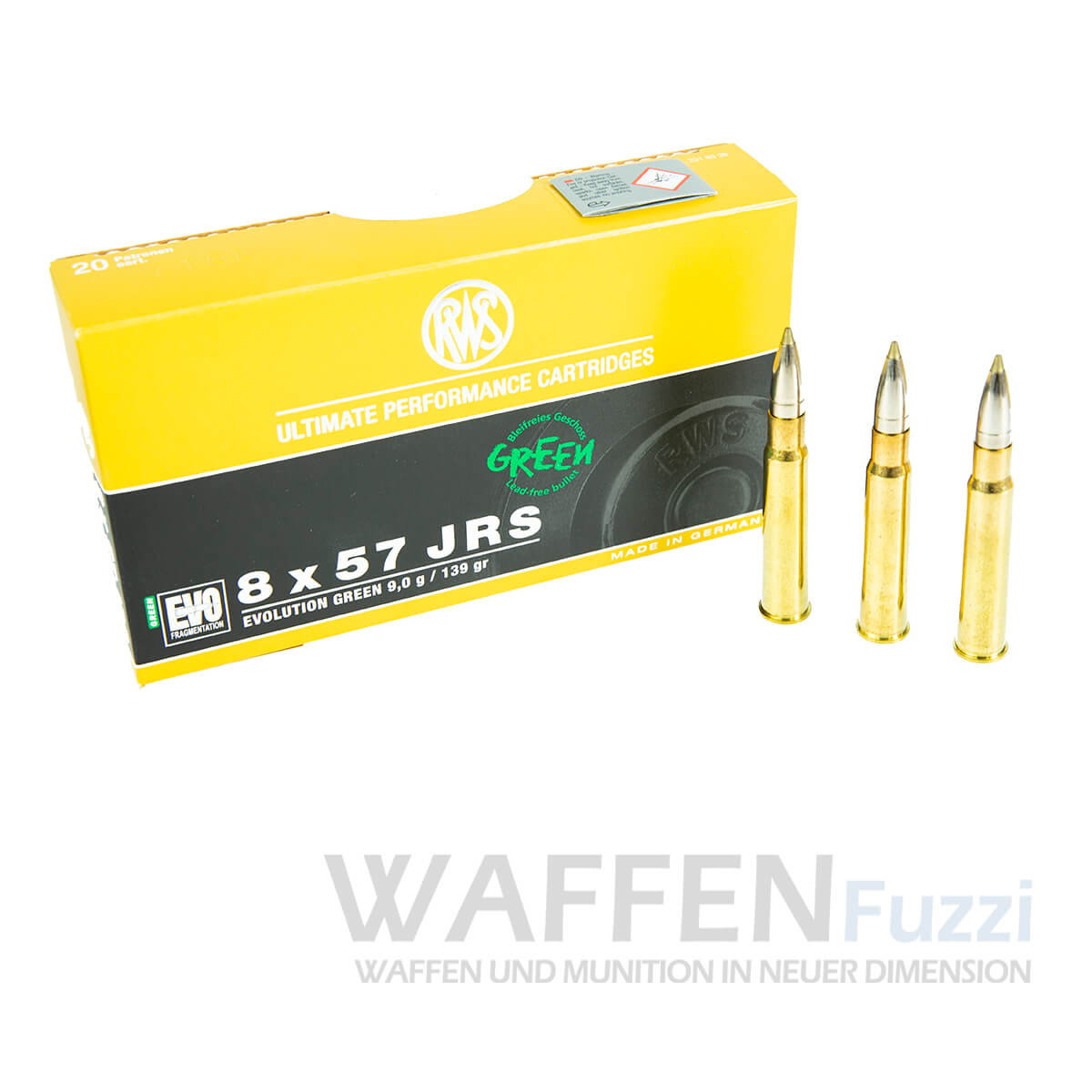 PP2_0815-copy Jagdmunition RWS 8x57 IRS bleifreie Teilzerleger Evolution Green
