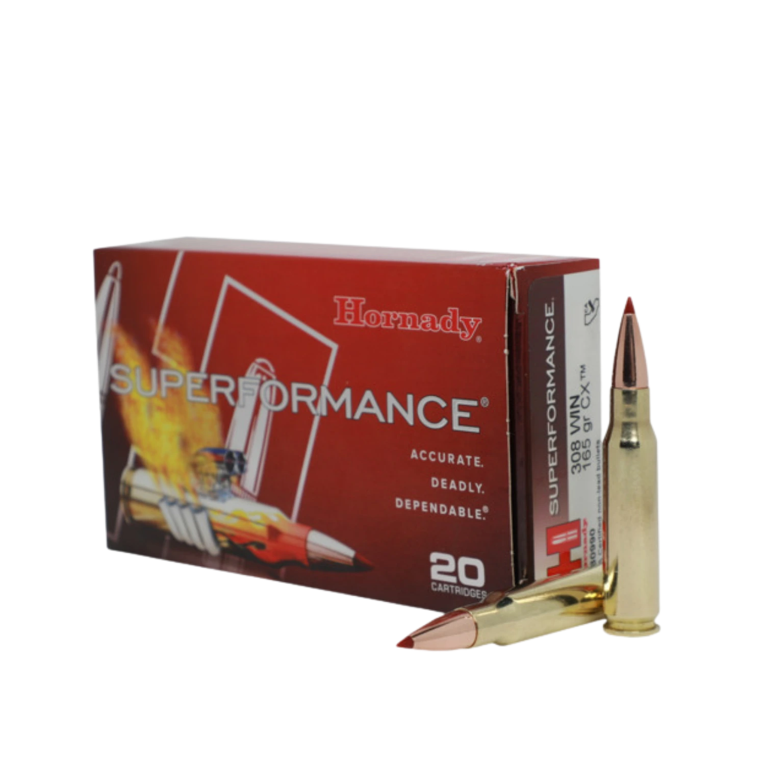 Hornady Superformance .308 Win 165gr CX