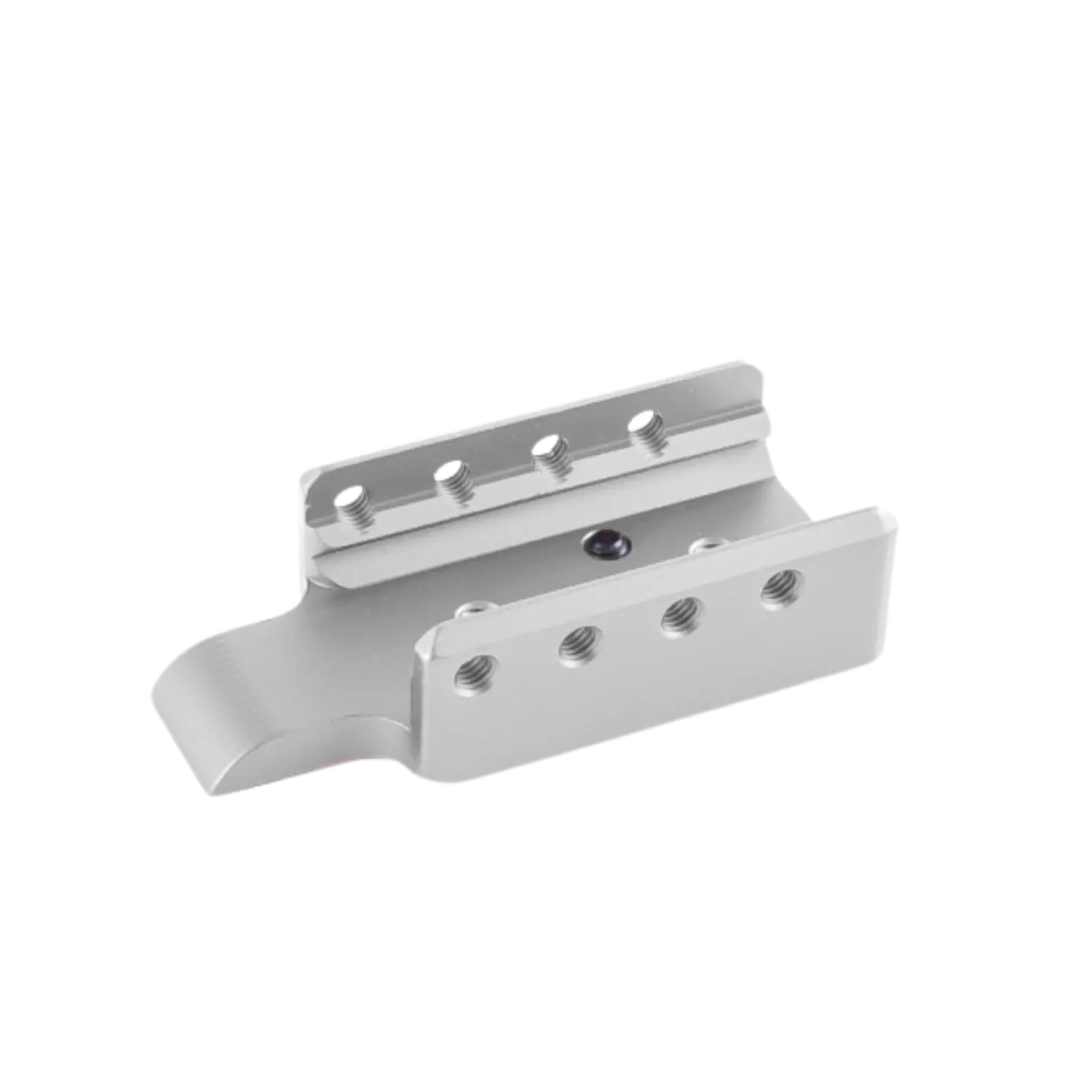 Toni System Aluminium Laufgewicht für Glock I Silber Silbernes Aluminium-Laufgewicht von Toni System für Glock 17 mit mehreren Bohrungen und abgerundeter Kante.