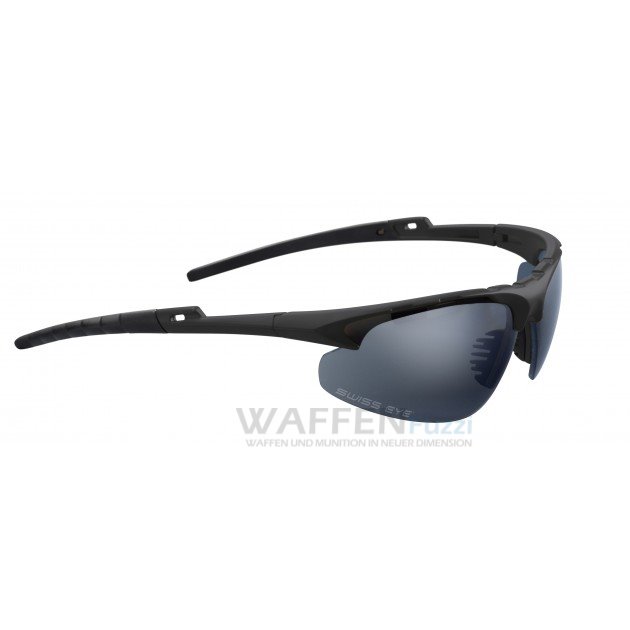 Apache-Swiss-Eye-Schiessbrille-schwarz Apache Schießbrille mit schwarzem Bügel inkl. 3 Wechselgläser