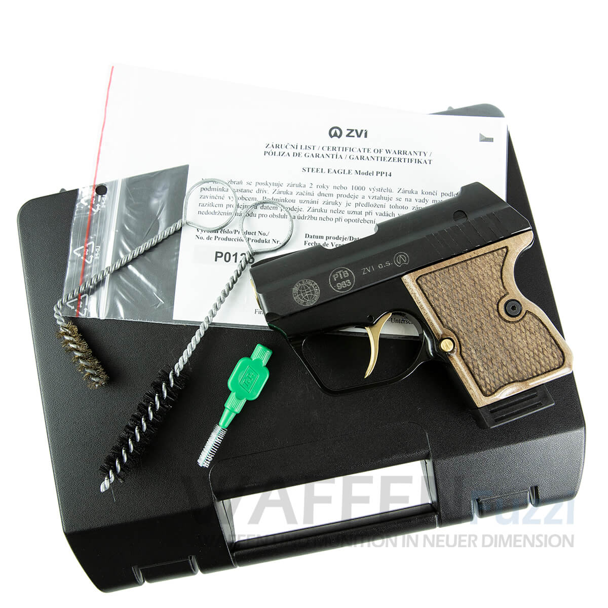 Zubeh-r-f-r-Steel-Eagle Lieferumfang der Steel Eagle Gold Vanadium Schreckschusspistole 9mm P.A.K.