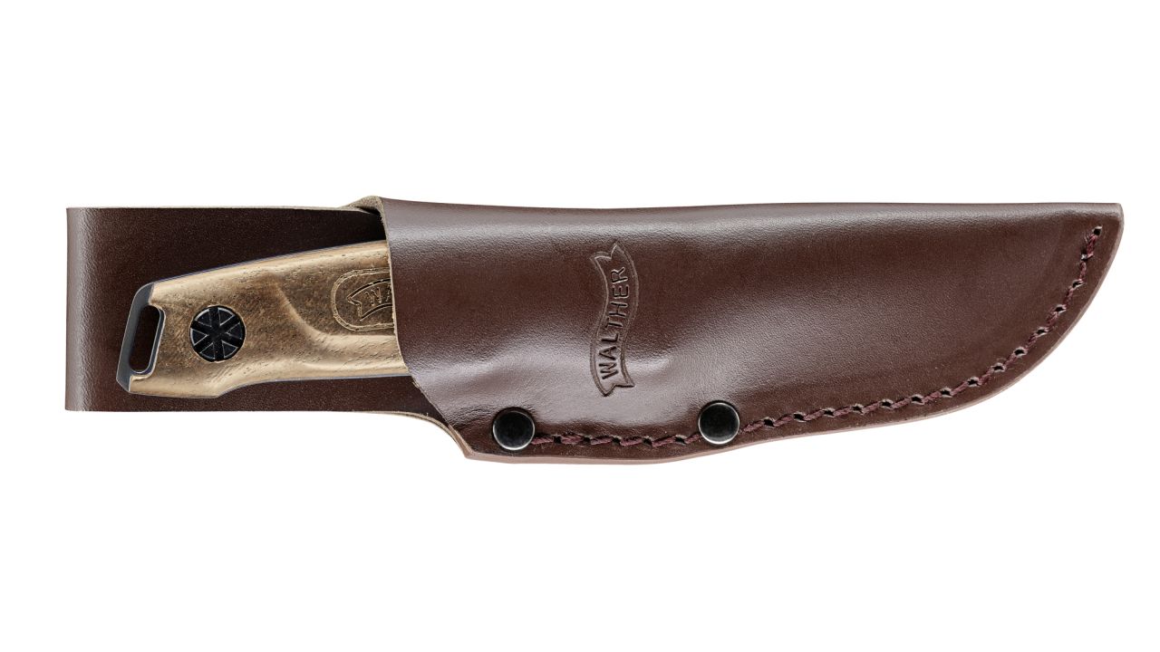 Walther-BWK6-mit-Lederk-cher BWK6 Taschenmesser mit Lederköcher
