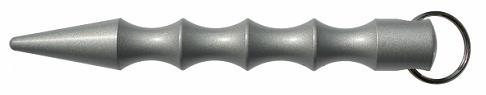 7652e536665daeeff0eeb73c5df63037 Kubotan chrom mit Fingerrillen und Spitze