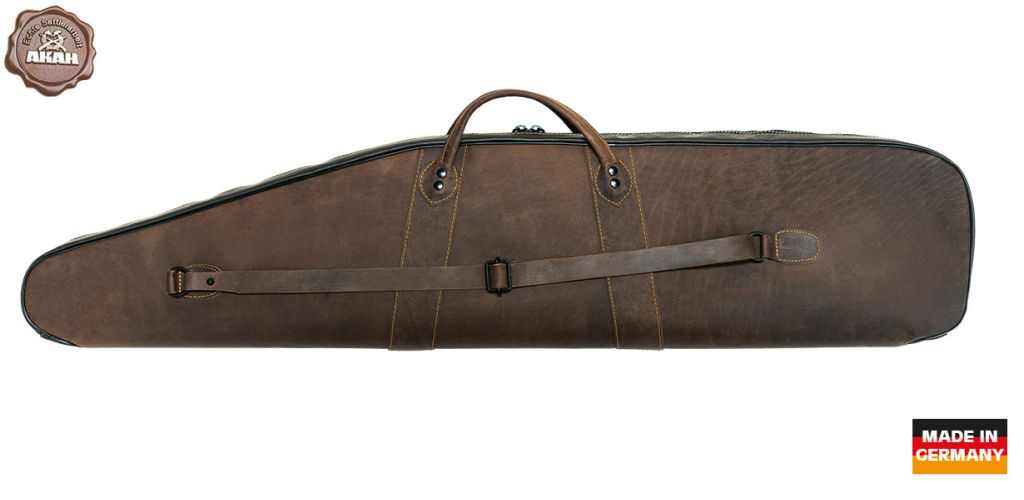 Leder-Futteral-Luxus-Leder AKAH Luxus Leder Gewehrfutteral aus Büffel-Leder für höchste Ansprüche in ausgezeichneter Qualität