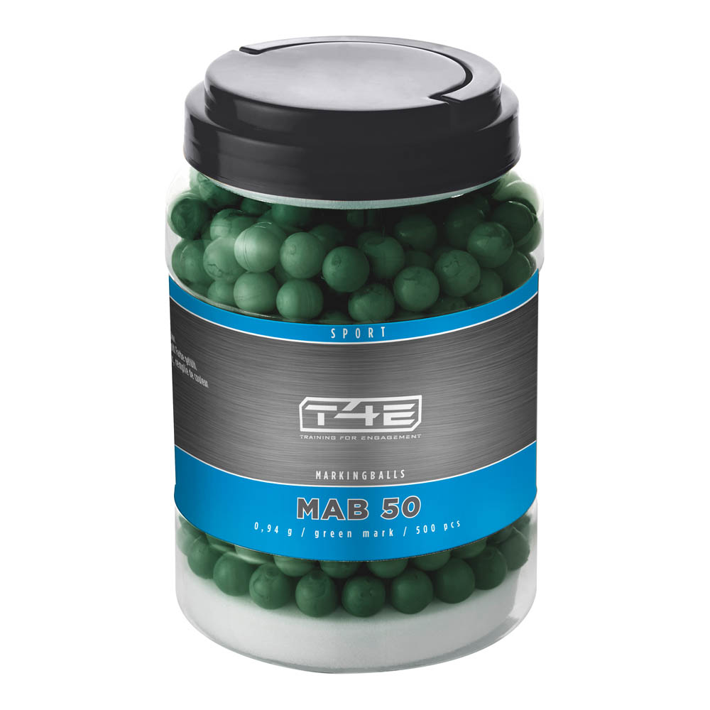 T4E Sport MAB 50 Markingballs 500 St. Kaliber .50 Grün