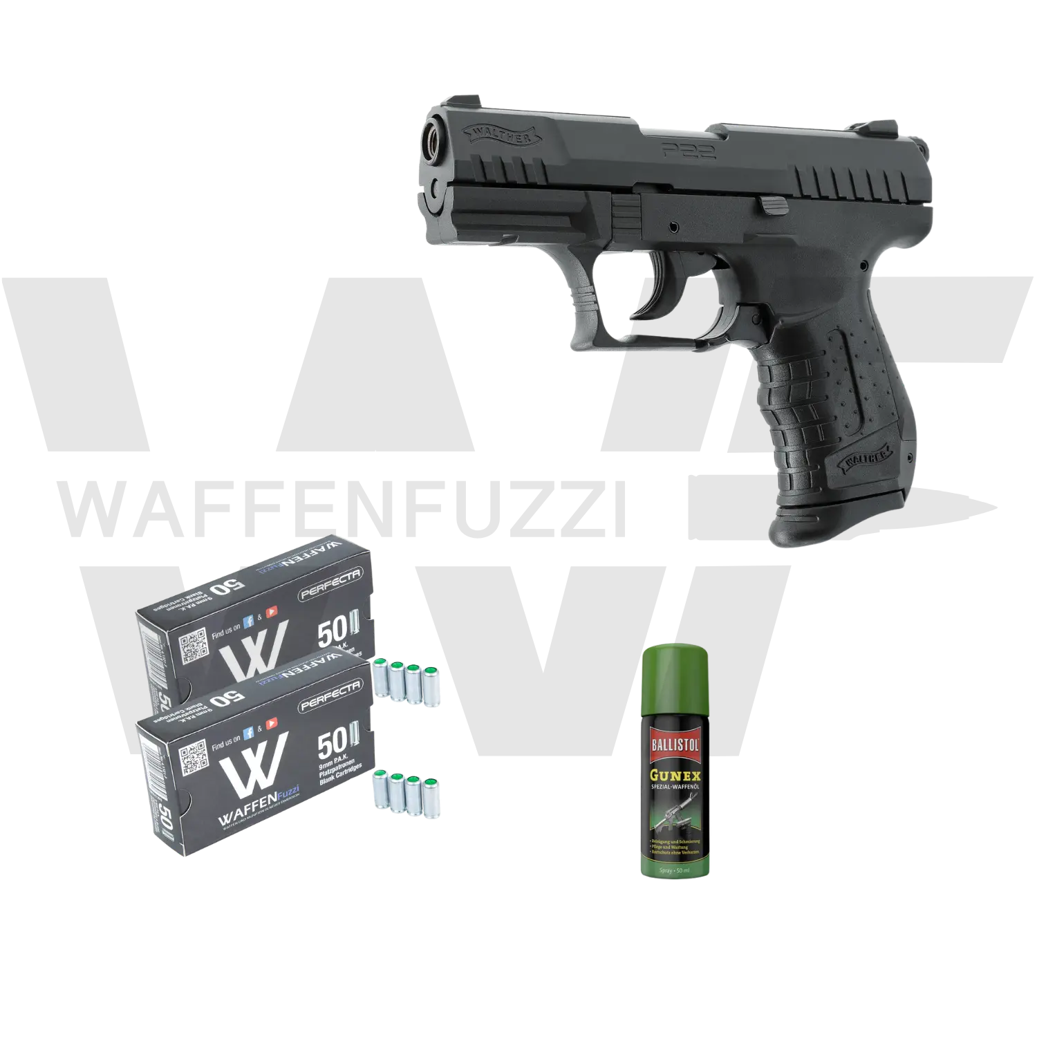 Walther P22 Ready "S" Schreckschuss Set Kaliber 9mm PAK