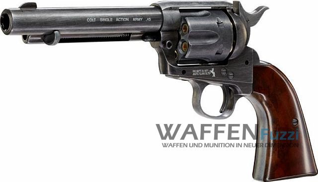 Colt Single Action Army 45 CO2 Revolver 4,5 mm BB, matt brüniert