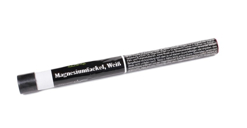 Magnesiumfackel weiß 60 Sek. Magnesiumfackel weiß 60 Sek.