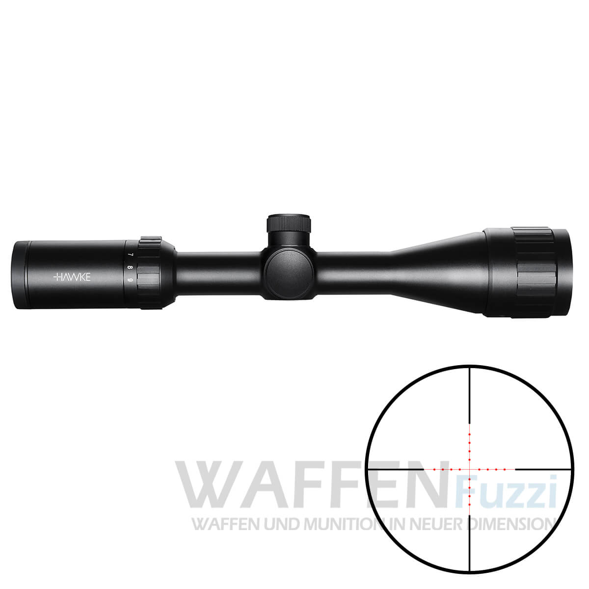 14225-3-9x40-Vantage-AO-copy Hawke Vantage IR 3-9x40AO MilDot Absehen Beleuchtet mit Parallaxe