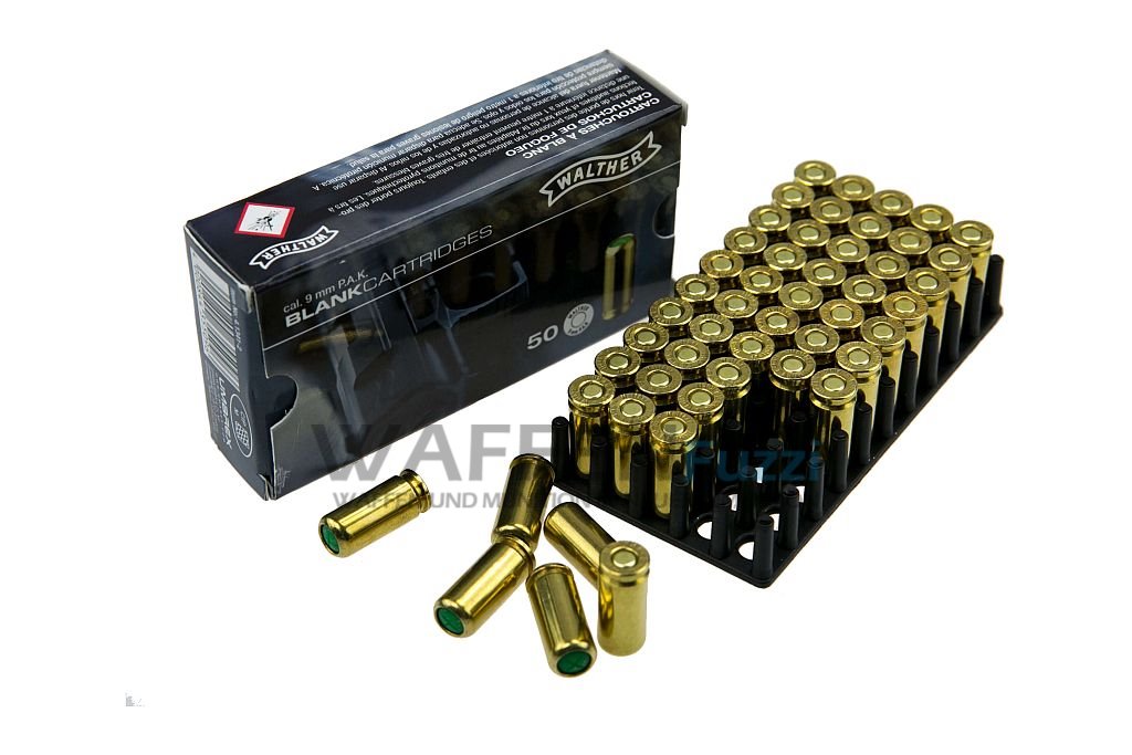 Walther 9 mm P.A.Knall 50 Schuss - Schreckmunition