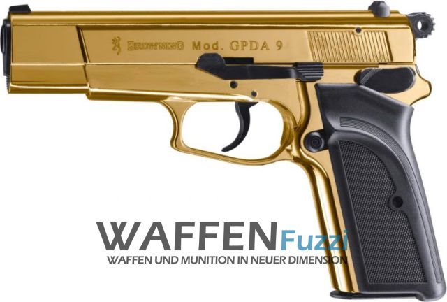 Browning GPDA9 Schreckschusswaffe 9mm Gold Finish