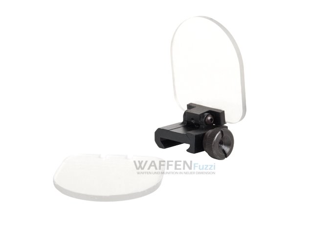 Zielfernrohr-Schutzglas Zielfernrohr Schutzglas für 22mm Railschiene zum Klappen
