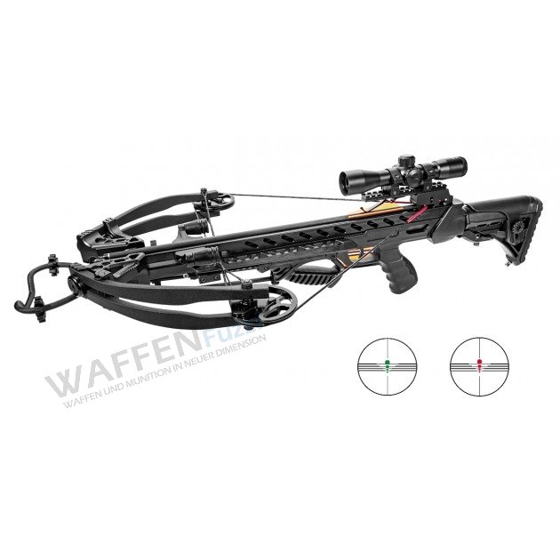 Frost-Wolf-Compoundarmbrust-175lbs-schwarz Compoundarmbrust Frost Wolf 175 lbs Komplett Set