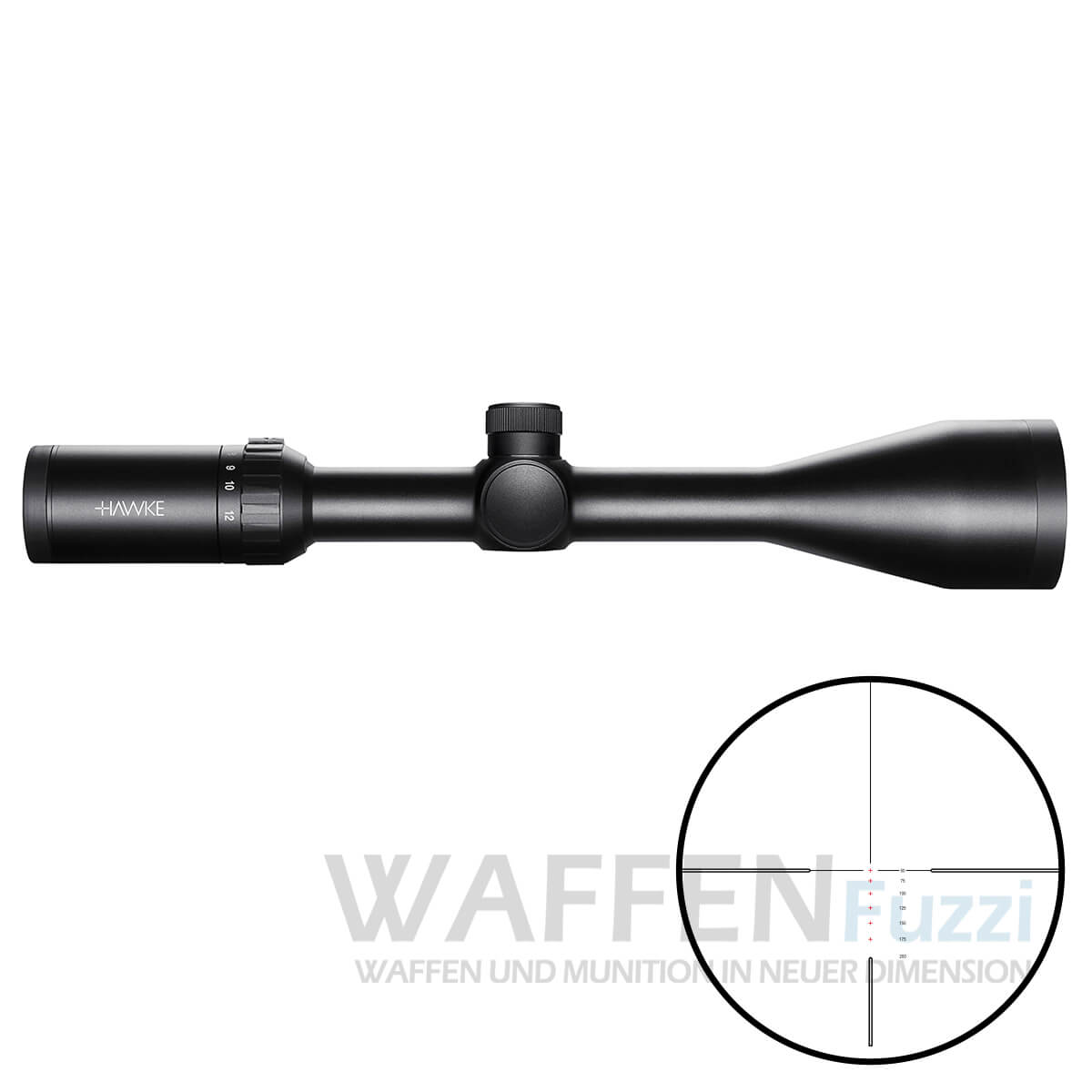 14251-4-12x50-Vantage Hawke Vantage 4-12x50 Zielfernrohr für Rimfire .22 LR beleuchtetes Absehen