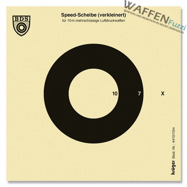 4410_1056e31145bb0f6 BDS-Speed-Scheibe für 10m Distanz, 14 x 14 cm