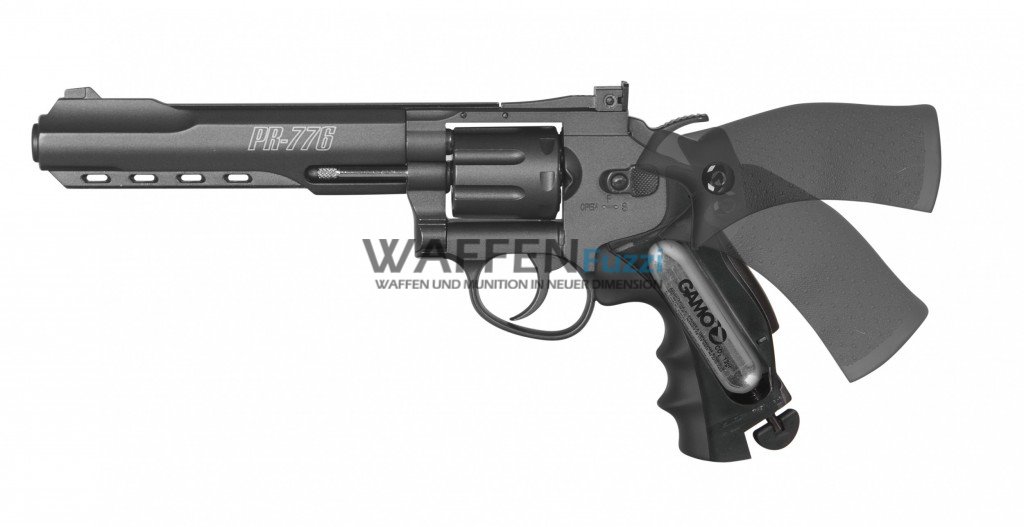Gamo PR776 CO2 Waffe als Revolver im Kaliber 4,5 mm zum Verschiessen von Diabolo Munition