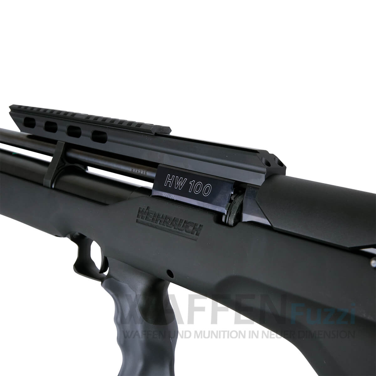 _51A8741-Kopie Traditionelles Weihrauch HW 100 BP Pressluftgewehr + erhöhter Weaverschiene