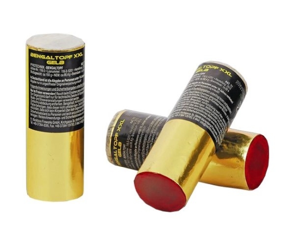 Bengaltopf XXL Gelb 60 Sek. Bengaltopf XXL Gelb 60 Sek.