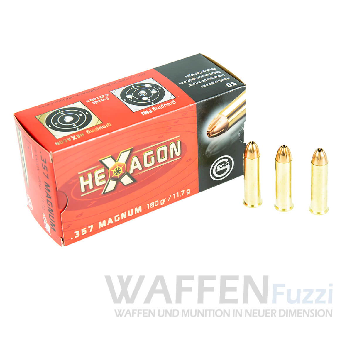 PP2_0936-copy Geco Revolvermunition Kaliber .357 Mag Hexagon