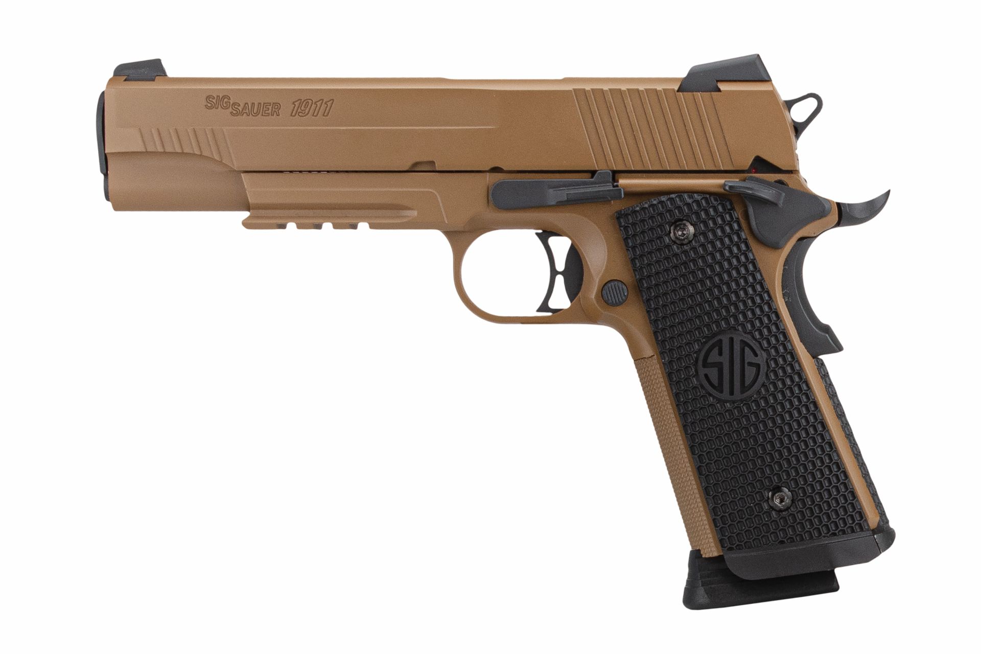 Sig Sauer 1911 Emperor Scorpion Coyote Tan CO2 Pistole 4,5 mm Blow Back Sig Sauer 1911 Emperor Scorpion Coyote Tan CO2 Pistole 4,5 mm Blow Back