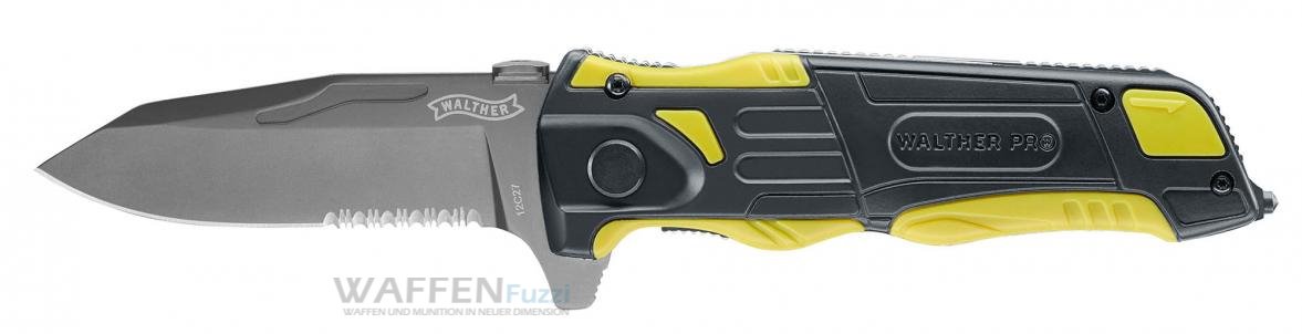 Walther-RescueKnifePRO-bicolor Walther Pro Rescue Knife Rettungsmesser mit hohem Anspruch