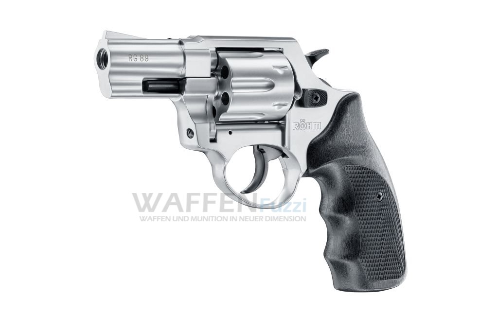 RG 89 Schreckschussrevolver Alu Chrome Look Optik Kaliber 9mm R.Knall