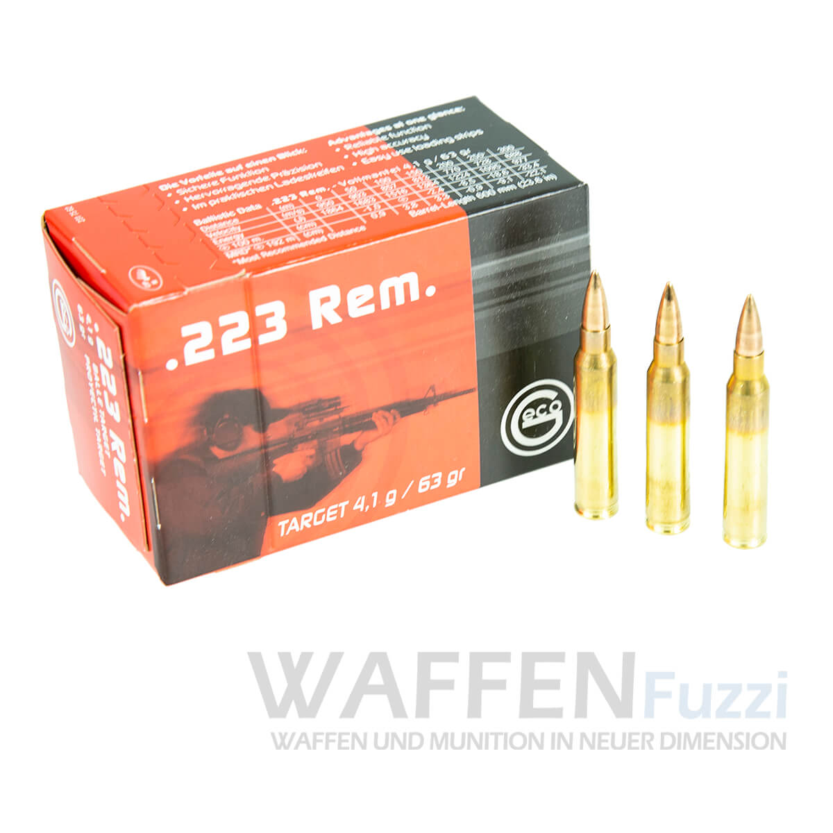 PP2_1034-copy Geco Sportpatronen Kaliber .223 Rem. Vollmantel 63gr