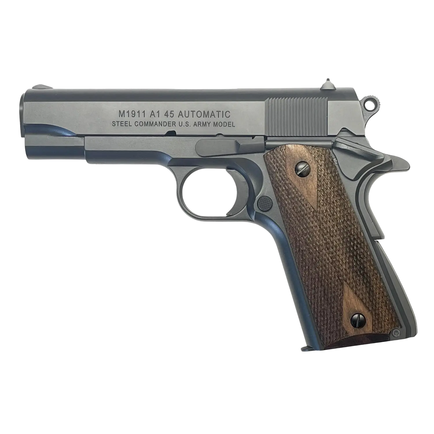 M1911 A1 U.S. Army Commander Schreckschusspistole Stahl 9mm PAK Ceracote Dunkelgrau