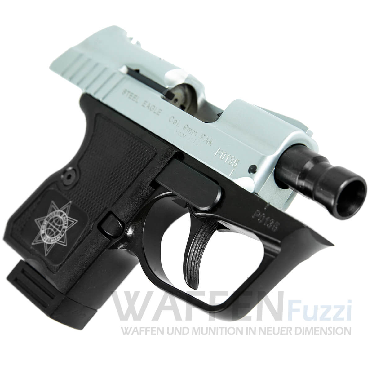 Steel-Eagle-kleine-Schreckschusspistole-mit-beweglichem-Schlitten Steel Eagle Schreckschusspistole mit beweglichem Schlitten Kaliber 9mm