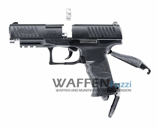 Walther PPQ CO2 Pistole 4,5 mm Diabolo, brüniert