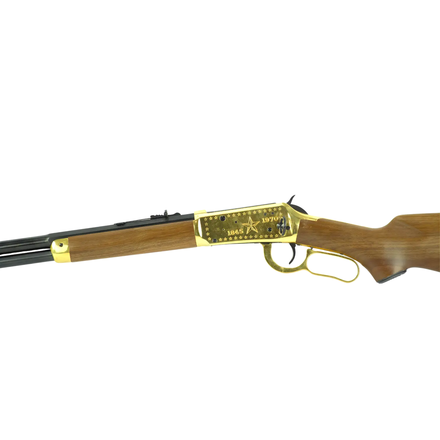 Winchester Lone Star Commemorative Modell 94 Kaliber 30-30 Goldenes Gewehr mit Unterhebel
