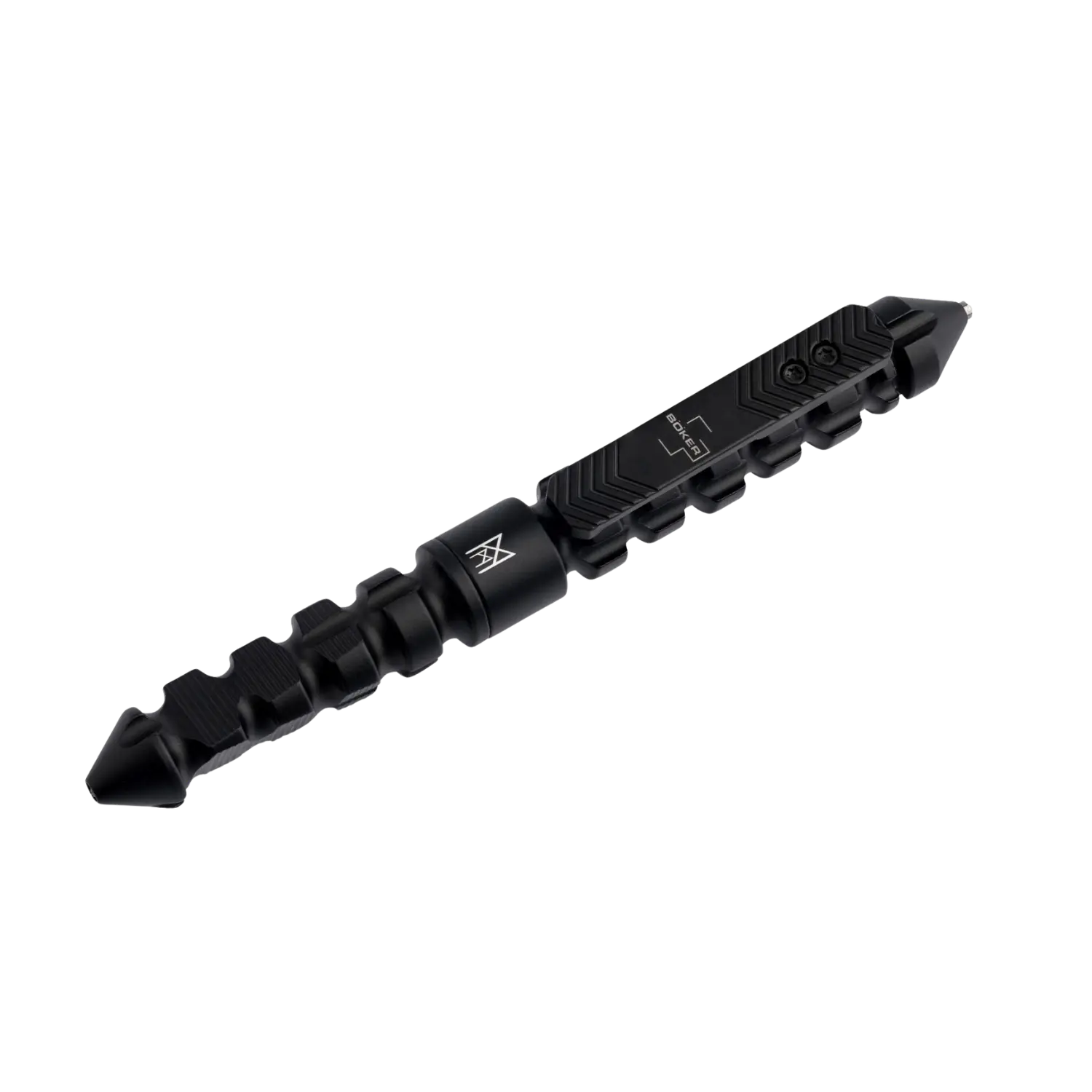 Böker Plus Fat Box Pen gütelclip Böcker Fat Box Pen, schwarzer multifunktionaler Stift mit spitz zulaufenden Enden und strukturiertem Griffbereich