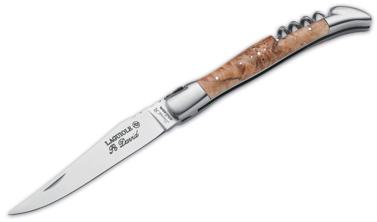 robert-david-laguiole-wacholderholz-sommelier Robert David Laguiole Wacholder 12cm + Korkenzieher