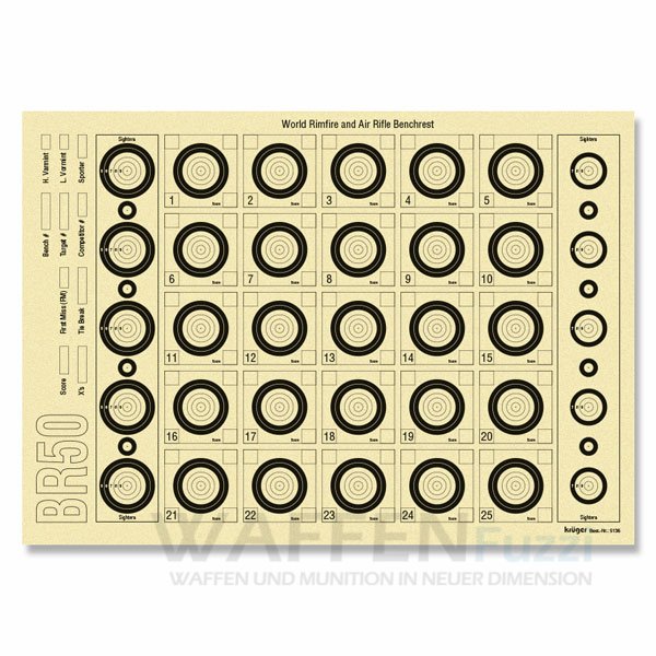 5136 BR50 Benchrest Scheiben 100 St.