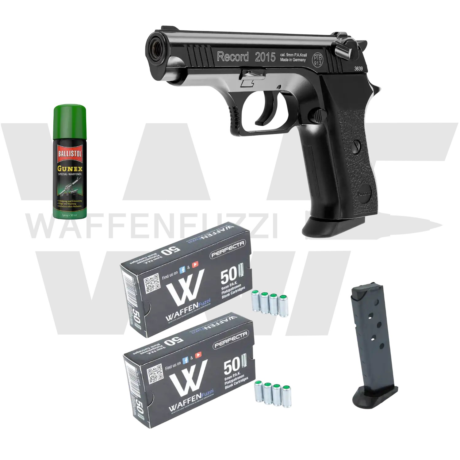 Record 2015 Schreckschusspistolen Set "S" Kaliber 9mm PAK